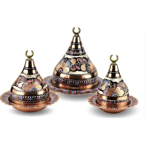 Morya Copper Sugar Bowl Candy Jars with Cover Storage Home Decor Organizer Rustic Dessert Ice Cream Snacks Nuts Bite