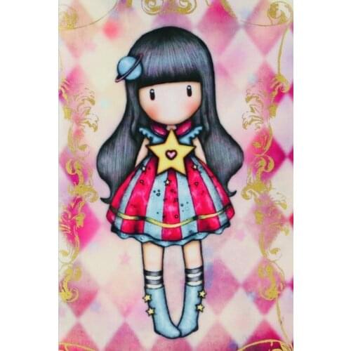 Poured Glue 5D Diamond Painting Kits Cartoon Little Girl Portrait Full Round Dirll Embroidery Mosaic Kit HD Quality Handmade