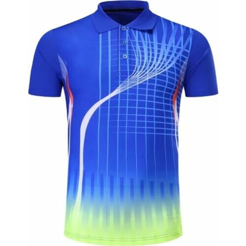 2020 New team game custom Quick dry Badminton shirt Men/Women , Tennis t-shirts ,sports golf Polo shirt , pingpong t-shirt