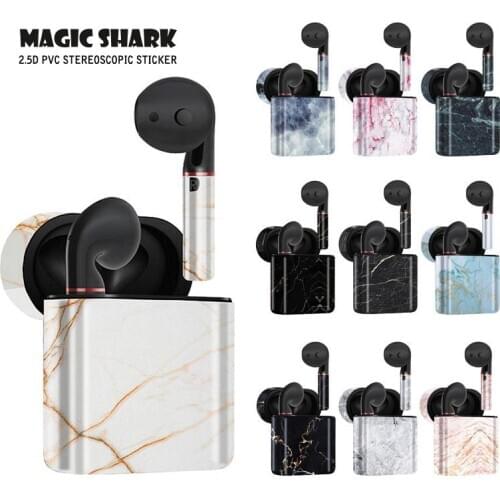 Magic Shark New Arrival Marble Stone Print Skin for HUAWEI Freebuds 2 2 Pro Wrap Vape Sticker Film HUAWEI Freebuds 2 2Pro Kit