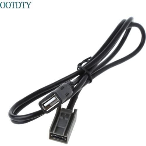 New Car USB Cable Audio Media Music Adapter Extension Wire For Honda For Mitsubishi 2009 Nov30