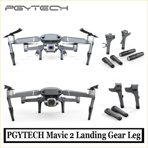 PGYTECH Landing Gear Leg For DJI Mavic 2 pro/zoom Skid Heightened Shock-absorbing Stabilizers Leg for DJI Mavic 2 Accessories
