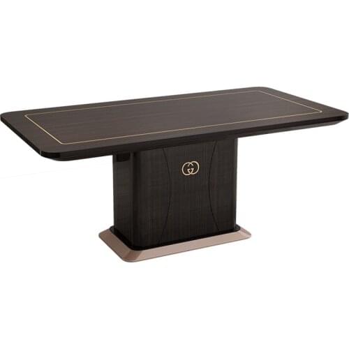 Dining table square dining table with rotary table household solid wood dining table and chair combination