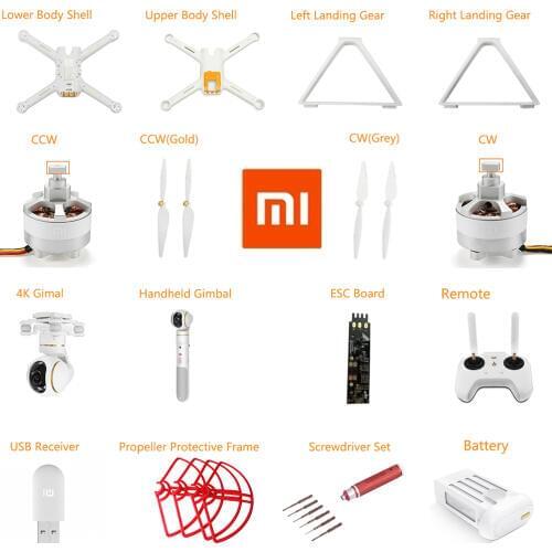 Original Xiaomi Mi Drone 4K 1080P Version RC FPV Quadcopter Spare parts 17.4V 5100mAh Lipo Battery for Camera Drones Accessorie
