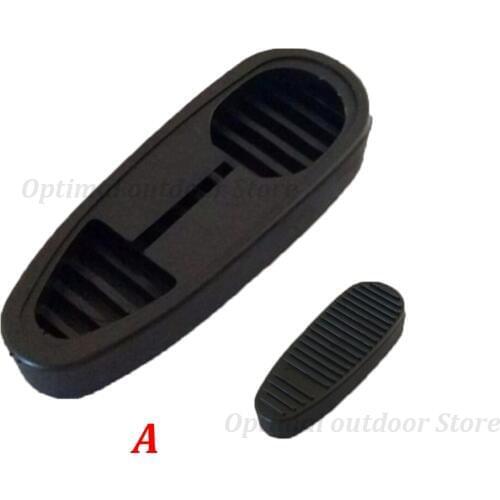 TOtrait Ribbed Stealth Slip Tactical Recoil Pad Anti-slip Rubber Combat Butt Pad Fit M4 AR 15 T6 AK 47 Hunting Accessories black