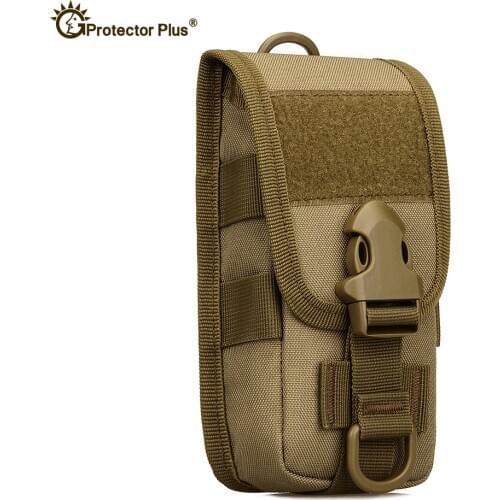 Military Tactical Mobile Phone Bags 5.8 Inch Mini Shoulder Bag Molle Outdoor Camouflage Belt Bag Attached Packs Hiking Bag