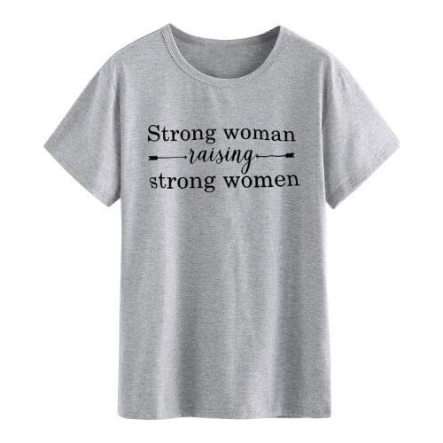 Harajuku Graphic Tees Women T-shirt Drop Shipping Tshirt Woman Strong Woman T-shirt