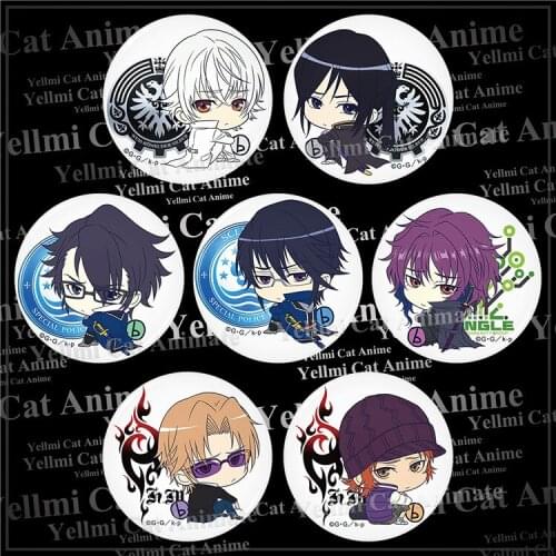1pcs 58mm Anime K Return Of Kings Kushina Anna Yashiro Badge Metal Iron Brooch Icons Button