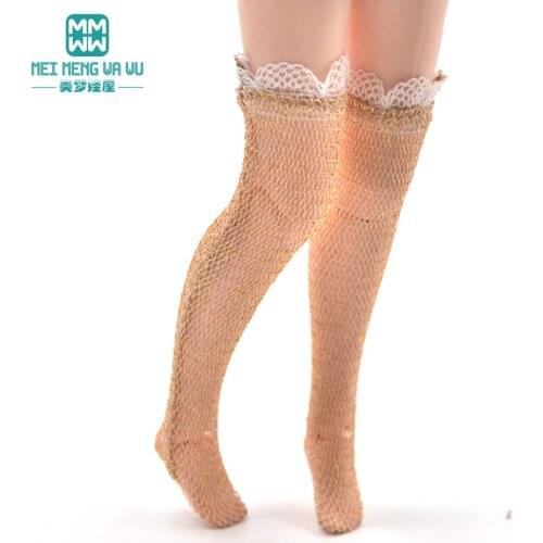 1pcs Blyth Doll accessories for Blyth Azone OB23 OB24 doll Long-legged stockings White, black, gold, pink