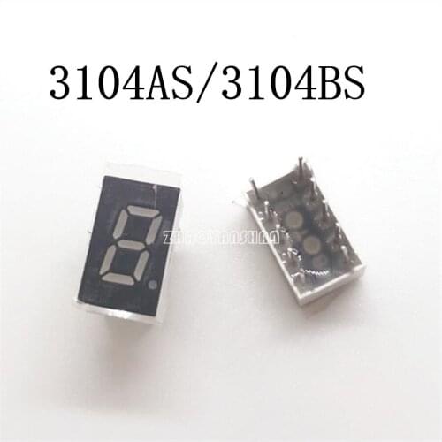 10pcs X 0.3inch 1digit Red 8 segment led display 3104AS/3104BS