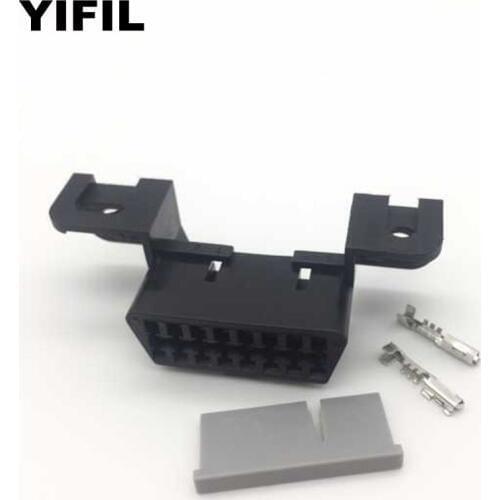 10pcs/lot 16 Pin/Way Female Automotive Diagnostic Plug Connectors Housing Socket