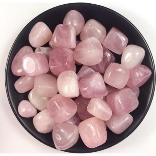 100g 10-20MM Natural Polished Rose Quartz Crystal Tumbled Gravel Stone Tumbled Healing Crystal Stones for DIY Crafts