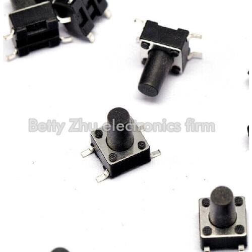 200PCS/LOT 6 * 6 * 9MM 4-pin SMD Tact Switch Micro switch / button switch