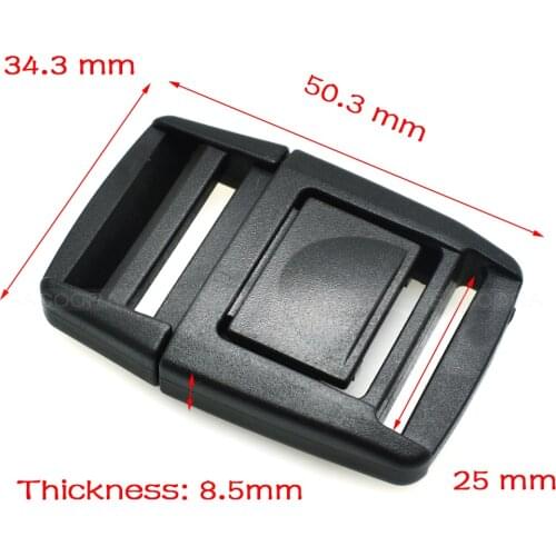 50pcs/pack Pack 1" Center Release Buckle for Outdoor Sports Bags Students Bags Luggage