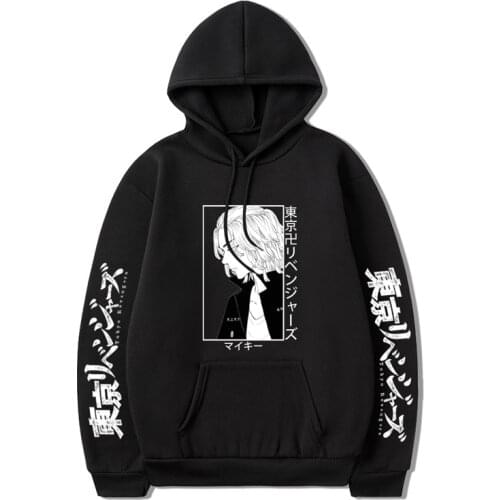 Anime Tokyo Revengers Cosplay Hoodies Sano Manjiro Hanagaki Takemichi Baji Keisuke Hooded Sweatshirts Pullovers Oversize Adults