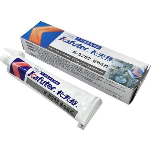 Envío gratis 2 uds. Kafuter K-5202 80g disipador térmico CPU pasta de silicona conductora térmica pegamento silicona adhesiva