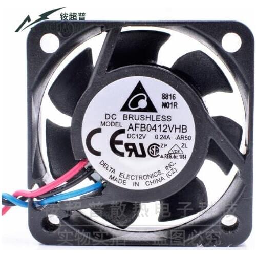 Free Shipping DELTA AFB0412VHB AR50 4015 4CM 40MM 4*4*1.5CM 12V dual ball bearing cooling fan 3 line i 40 * 40 * 15mm