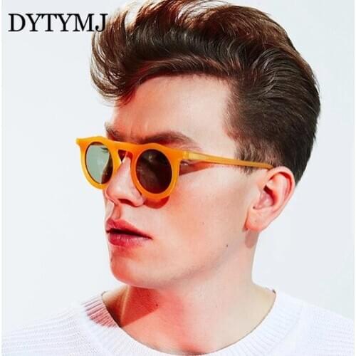 DYTYMJ Round Sun Glasses for Men Luxury Brand Designer Sunglasses Women Retro Sunglasses for Women Vintage Lentes De Sol Mujer