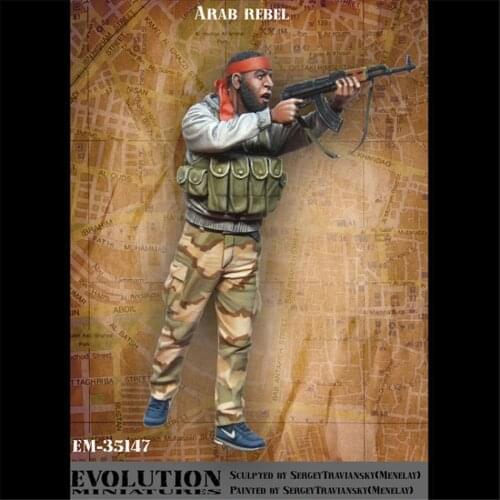 Resin Figure 1/35 Scale Model Kit Arab Soldier A GK Assembly Models Kit Colorless Self-Assembled Toy