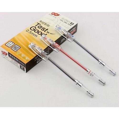 6Pcs/lot Gel Pen 0.5mm Black Blue And Red Ink Pen Maker Pen Stationery School Office Writing Student Exam special pen