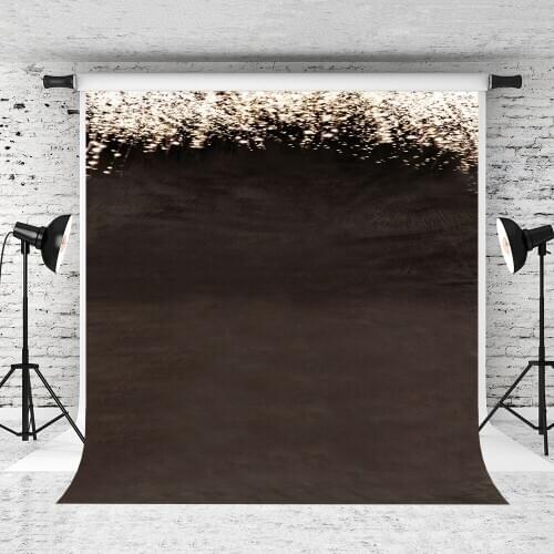 VinylBDS 10x20ft Black Wedding Photography Backdrop Bokeh Portraits Photography Background Lighting Cotton Washable Backdrop