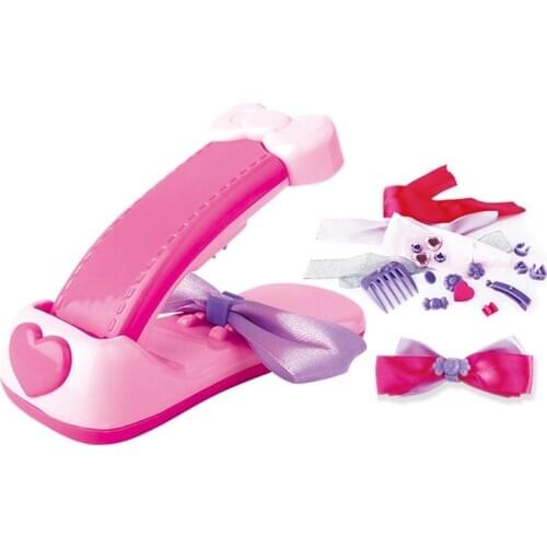 Kids Plastic Headgear Making Machine Toy DIY Headdress Hairpin Making Machine Girl Braided Hair Suit Girls Dress Up Toy