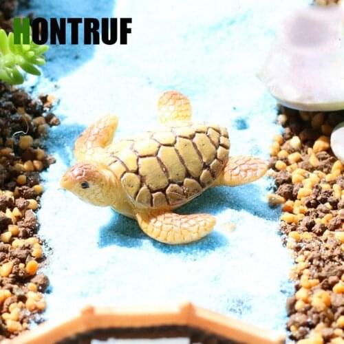 Moss micro landscape bonsai ornament resin crafts simulation mini turtle fish tank decorative accessories aquarium landscaping s