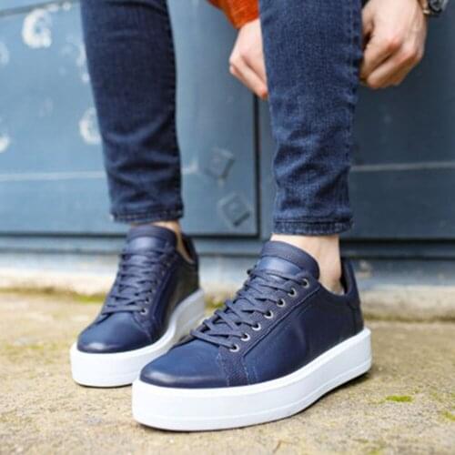 Tezcan Hakiki Deri 7609 Lacivert Deri Erkek Spor Ayakkabı Yeni Sezon Yazlık Tüm Kıyafetlere Uygun İndirimli Fiyat Ve Hızlı Kargo