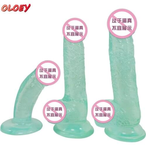 Soft Huge Crystal Dildo Realistic Anal Butt Plug Penis Suction Cup Male Dick Female Masturbation Erotic for Adult Woman Sex Toys