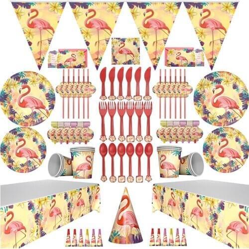 Flamingo-themed wedding ,birthday decoration set baby children birthday party supplies baby shower decoration Christmas party