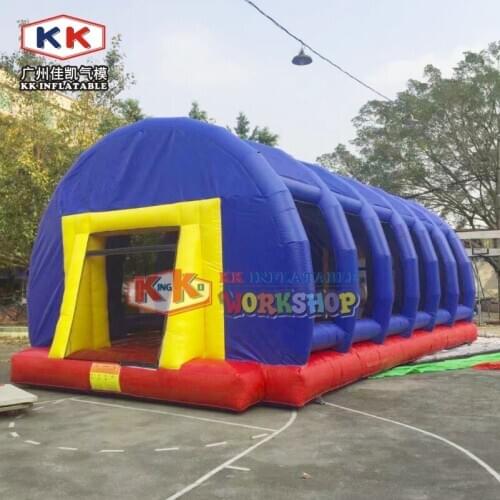 Quality assurance portable inflatable soccer field, inflatable football field bouncer with roof