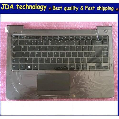 New/orig For samsung NP 530U4B NP530U4B NP530U4C NP532U4C NP535U4C NP535U4X palmest Spanish SP keyboard upper cover Touchpad