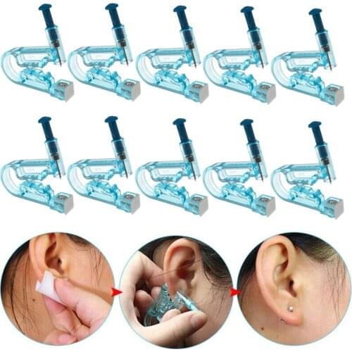 1 Set Healthy Bacteria Free Sterile Body Ear Nose Piercing Gun Safety One Time Use Ear Piercer Disposable Material Body