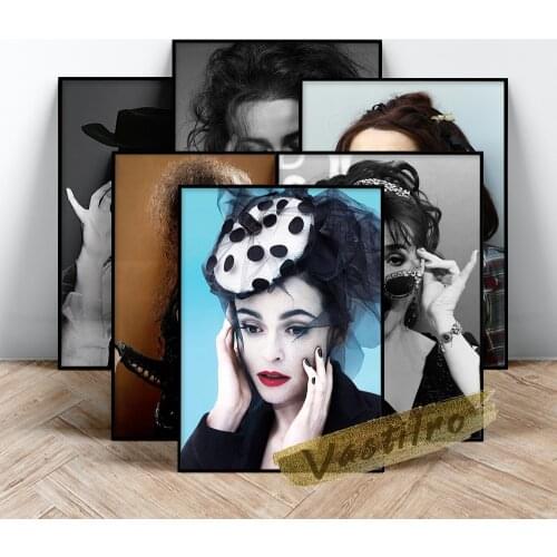 Helena Bonham Carter Poster, Beauty Wall Art, Beautiful Woman Actor Character Portrait Wall Picture, Bonham Carter Prints Art