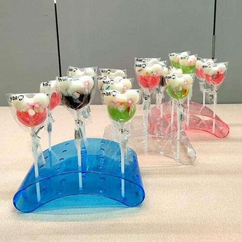 20 Holes Pop Lollipop Display Stands Cake Candy Display Stand Holder U Shaped Dessert Display Stick Holder Kitchen Accessories