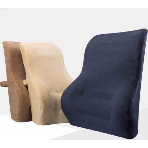 Slow rebound Memory Foam back cushion Lumbar Seat Cushion for car Home Office Chair Decoration Cushion 44 X 28 X 11 CM, 3Colors