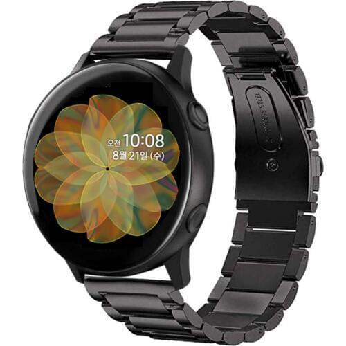 For Samsung Galaxy Watch Active 2 40mm Bands Active2 44mm Band 20mm 22mm Stainless Steel Strap bracelet for Galaxy Watch 46mm