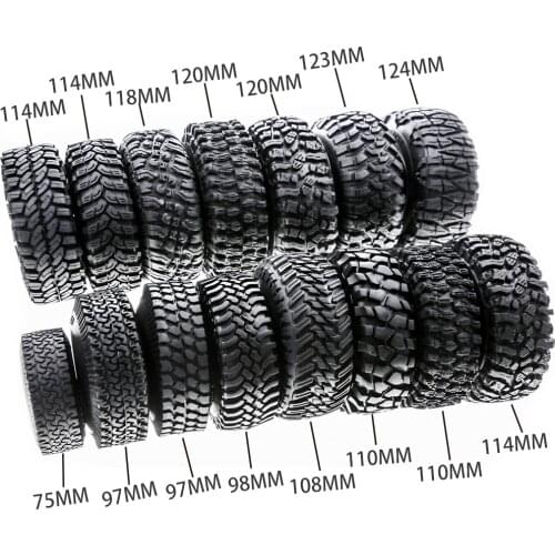 New 1.9inch Rocks Tyres Tire Rubber Wheel Tire for 1:10 RC Rock Crawler TRX4 Bronco D90 D110 Axial scx10 90046 RC4WD CC01 TF2