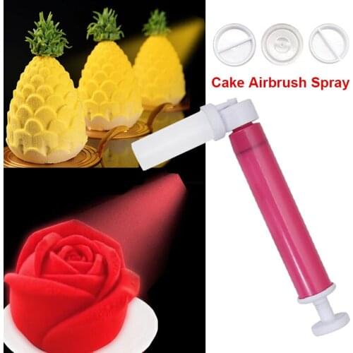 Cake Manual Airbrush Spray Gun for Cake Decorating Spraying Coloring Baking Decoration Cupcakes Desserts Kitchen Pastry Tools