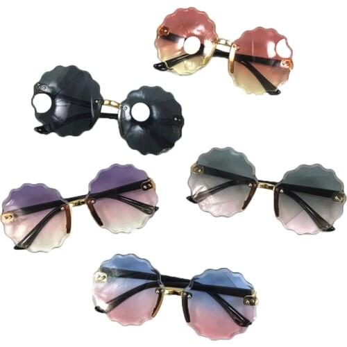 2020 Infant Baby Boys Girls Sunglasses Anti-UV Sunflower-shaped Sunglasses Outdoor Beach Photography Travel