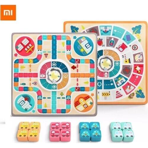 Xiaomi Topbright Auto City Flying Chess Theme Board Game Double-sided Board Double-sided Gameplay for Children Over 3 Years Old