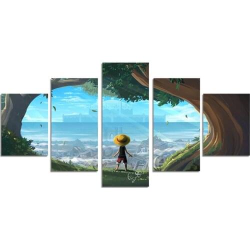 Japanese Anime One Piece Poster Prints Canvas Oil Painting Art Wall Pictures Home Decor No Frame