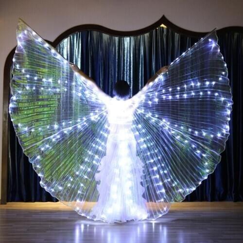 Ladies Girls Belly Dance Costume LED Isis Wing Wing Egyptian Dance Costume Egyot Wings Performence Wings
