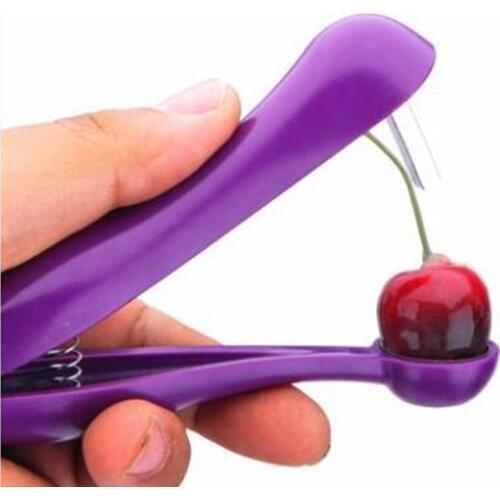 1psc Kitchen Fashionable Easy Cherry Fruit Core Seed Remover Fruit Cherry Pitter Corer KitchenFruit to nuclear Tool Accessories