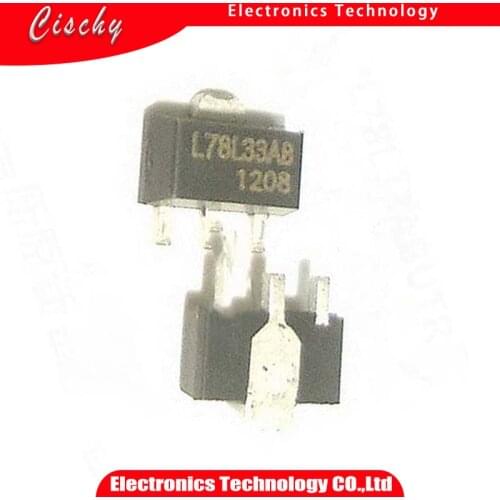 10PCS L78L33ABUTR 3.3V .1A SOT-89 L78L33ABU 78L3 L78L33A 78L33 L78L33 78L33A