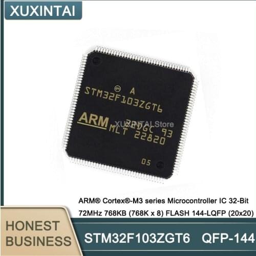 10Pcs/Lot STM32F103ZGT6 STM32F103 ARM® Cortex®-M3 series Microcontroller IC 32-Bit 72MHz 1MB (1M x 8) FLASH 144-LQFP (20x20)