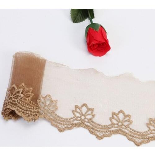 19Yards Lace Trim Crafts Sewing Ribbon 10cm Lace Trimming Fabric Knitting Material DIY Garment Accessories