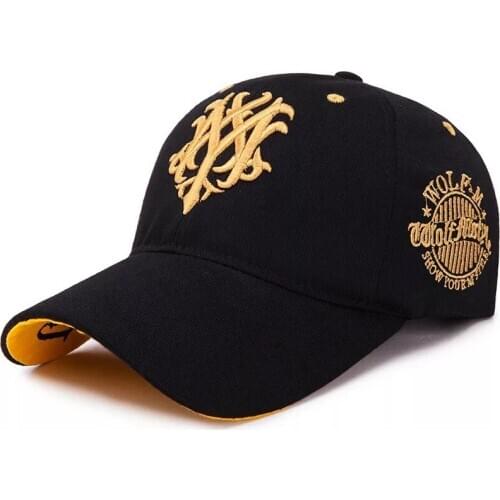 2020 Korean fashion embroidered cotton baseball cap men and women outdoor sports casual breathable shade snapback hat golf cap