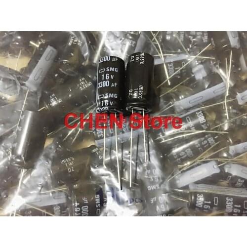 20PCS Original Japan NIPPON SMG 16V3300UF 12.5X25mm 85 degrees CHEMI-CON electrolytic capacitors NCC smg 3300UF 16V