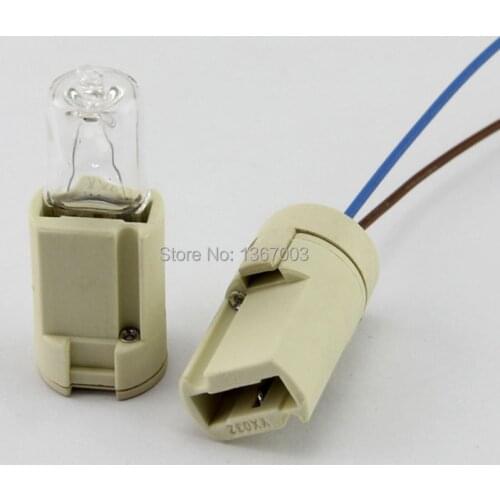 5pcs /lot with cable length 20, 50, 100cm, High quality Ceramic lamp socket G9 lamp bulb LED lamp beads LED lighting accessories